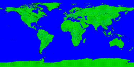 CIA World Data Bank texture map. This image was generated using the CIA 