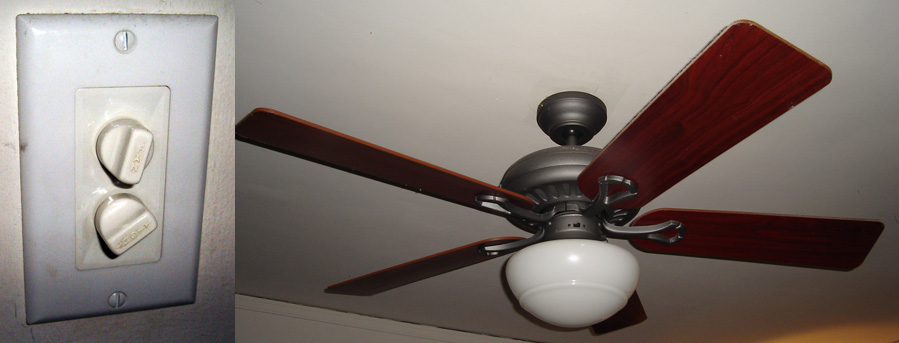 fan and light switch combo