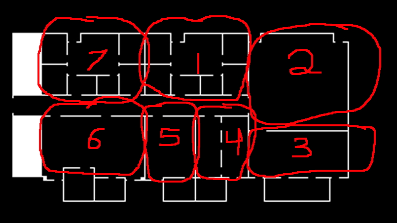 room layout for
          temperature sensors