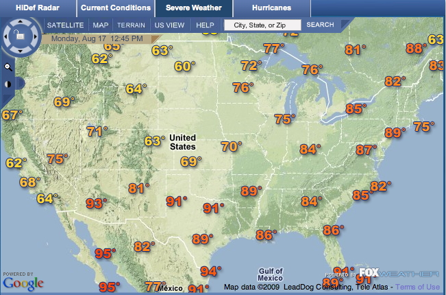 Weather map version 3