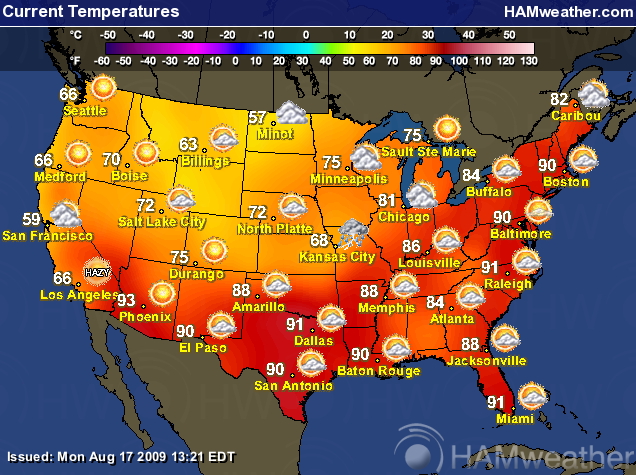 las vegas weather map Us Weather Temperature Forecast Map las vegas weather map