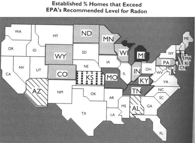 US radon levels - bad illustration