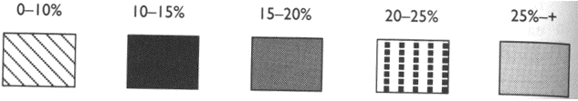 US radon levels - bad illustration - Legend