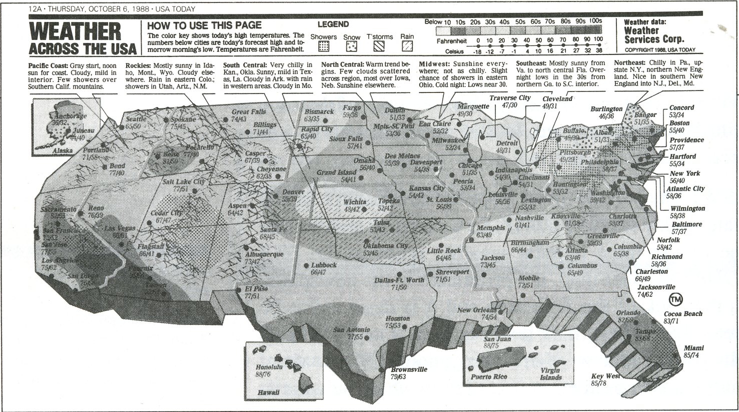 'exciting' graphic of US
        weather map