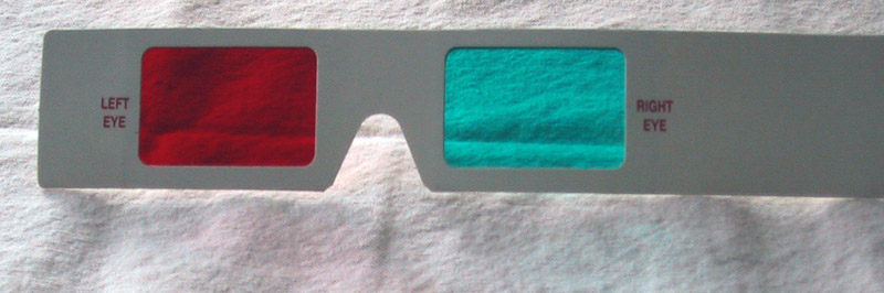 Red Blue 3D glasses