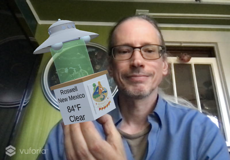 Roswell knickknack in action