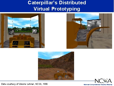 shared VR with NCSA and
                Caterpillar