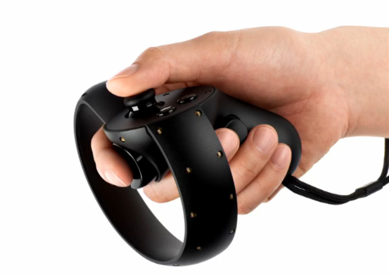 Oculus Touch
                controller