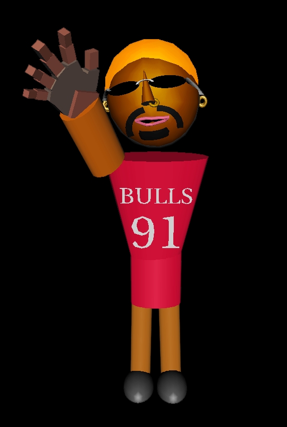 example avatar representing a city (Dennis Rodman for
          Chicago)