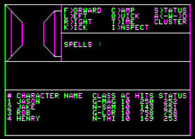 Screenshot from
          Wizardry