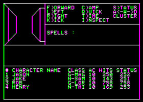 Screenshot from
          Wizardry