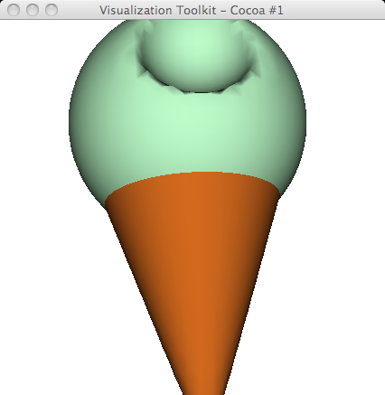 vtk ice cream cone