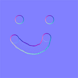 smiling normal map