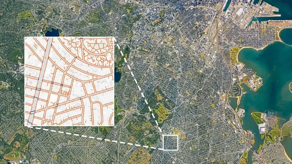 Overview of tile2net, from aerial imagery to a sidewalk network