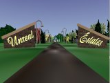 A road leading to a sign

Description automatically generated