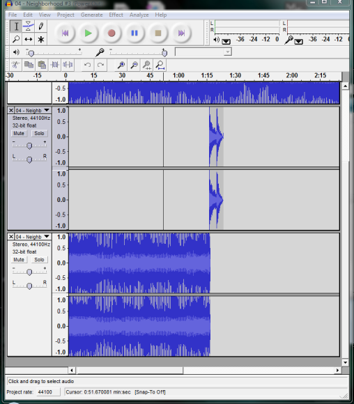 Audacity Interface