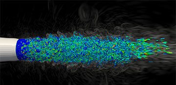 Simulating turbulence and its generated noise