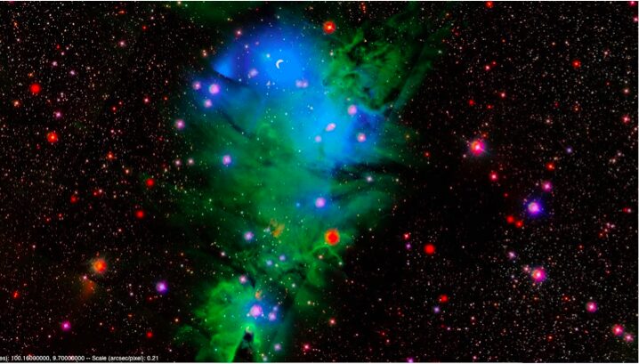 Astroshelf: Panning and Zooming the Observable Universe