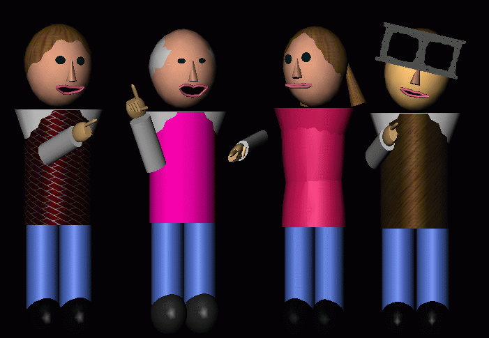 Avatars from the <em>Dimension Land</em> Project.
