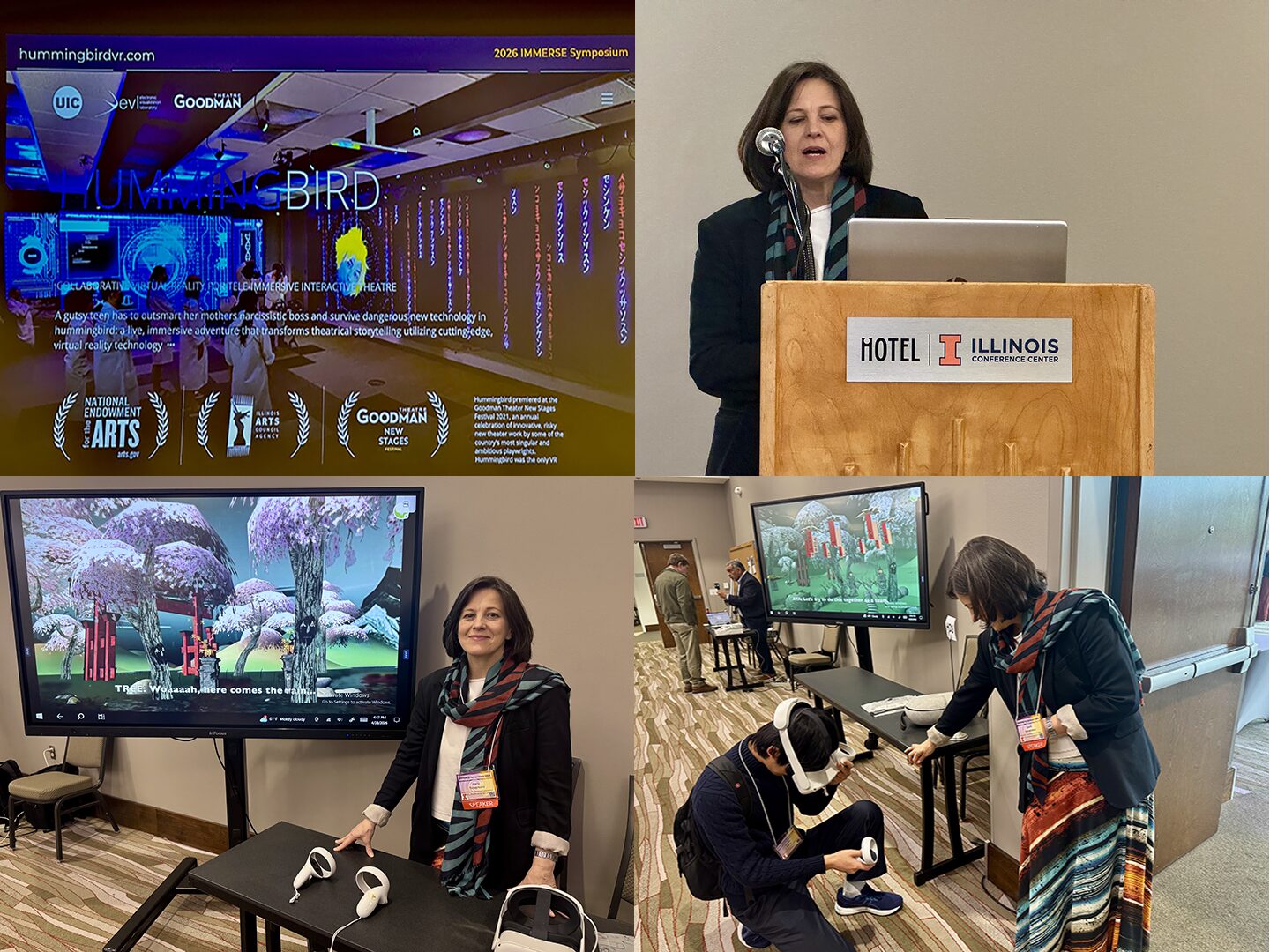 Professor Daria Tsoupikova Presents Hummingbird at IMMERSE 2026