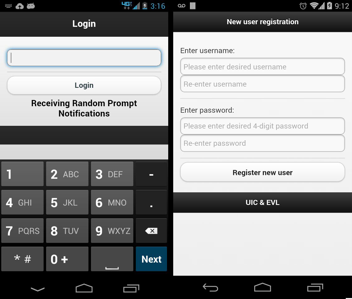 E-cigarette Survey Prompt Application for Android Mobile Devices