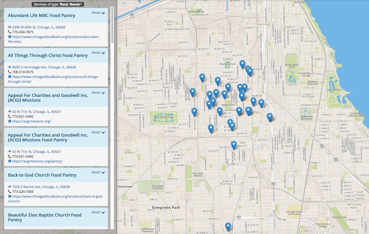 Englewood Social Service Finder and Englewood Analytics