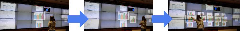 Many At Once: Capturing Intentions to Create And Use Many Views At Once In Large Display Environments