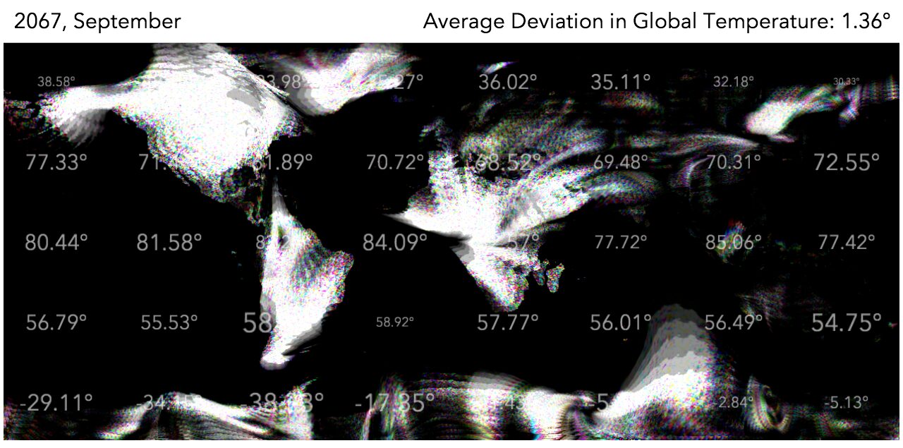 TurbulentWorld: An Artwork Indicating the Impact of Climate Change
