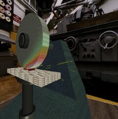 Simulation of a Grinding Process in Virtual Reality