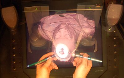 Haptic Interaction with Volumetric Datasets Using Surface-based Haptic Libraries