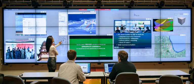 SAGE2: A New Approach for Data Intensive Collaboration Using Scalable Resolution Shared Displays