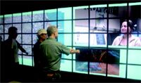 Collaborative Visualization using High-Resolution Tiled Displays