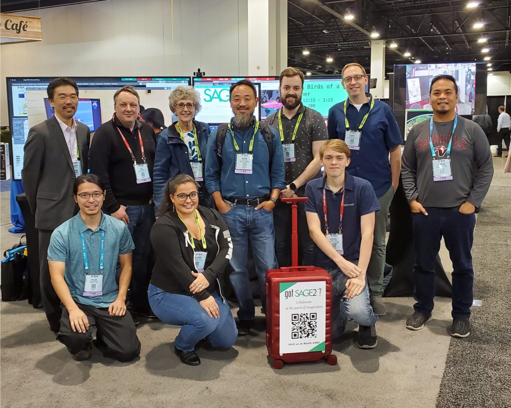 SAGE2 @ SC19: Demonstrations, Birds of a Feather, and SCinet Participation