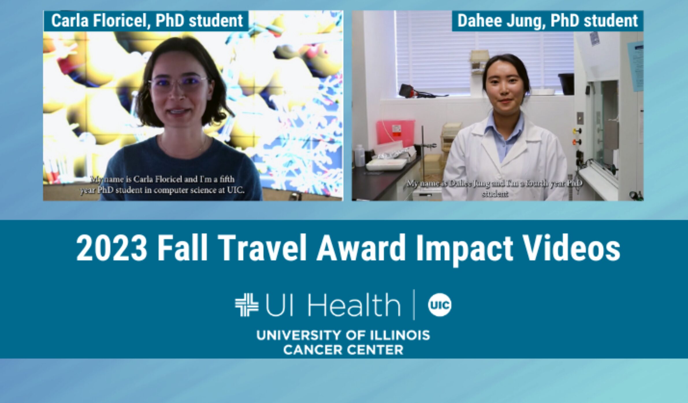 EVLer Carla Floricel Awarded UI Health Cancer Center <a href='https://cancer.uillinois.edu/fall-travel-award-recipients/'>Fall 2023 Travel Award</a>