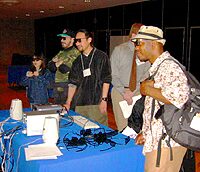Jason Leigh Demonstrates <em>GeoWall</em> at the Urban Cyberspace Conference & Exposition