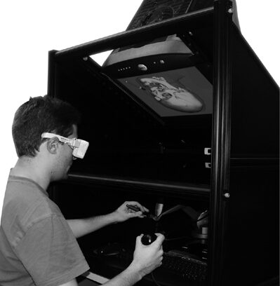 Accuracy of ventriculostomy catheter placement using a head- and hand-tracked high-resolution virtual reality simulator with haptic feedback