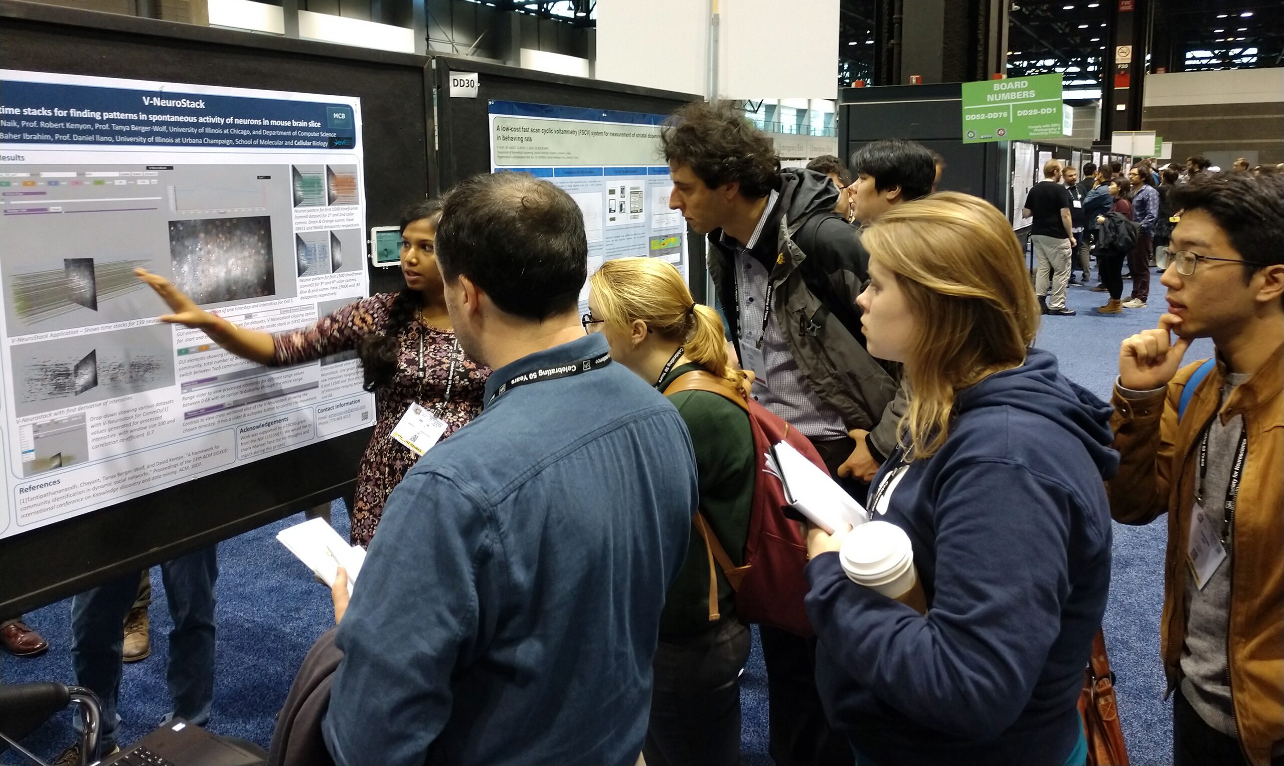 EVL PhD Candidate Ashwini Naik Presents ‘V-NeuroStack’ at Neuroscience 2019
