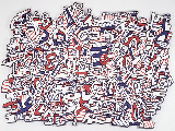 Jean Dubuffet, Les perequations (The Levelings), 1971
