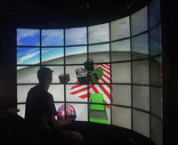 Driving demo displayed on Varrier Autostereoscopic Display