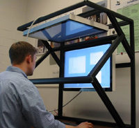 C. Krumholz Using IDesk4 Installed at Naval Research Laboratory