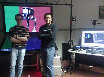 Alessandro Febretti &amp; Dennis Chau - members of the EVL OmegaDesk development team