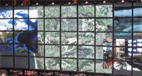 SAGE running on a 55-tile display in San Diego with applications streamed from Amsterdam and Chicago (iGrid 2005)