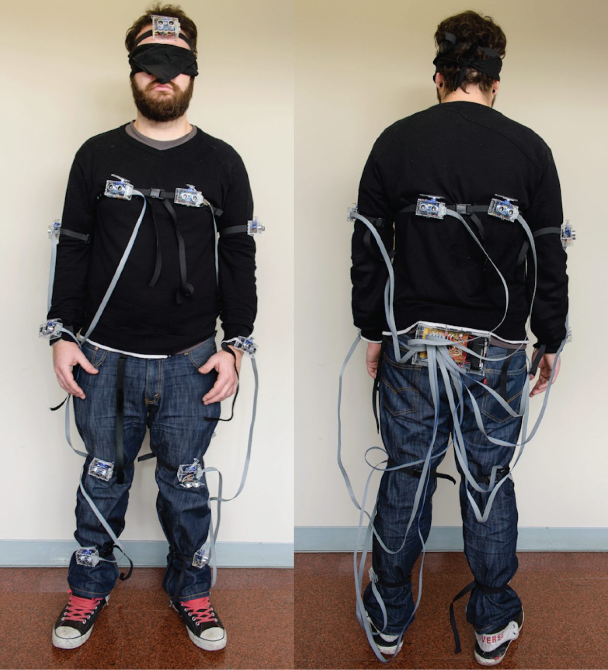 SpiderSense on a blindfolded user
