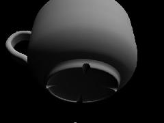 dimples on the bottom side of a mug