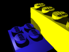 two legos connected